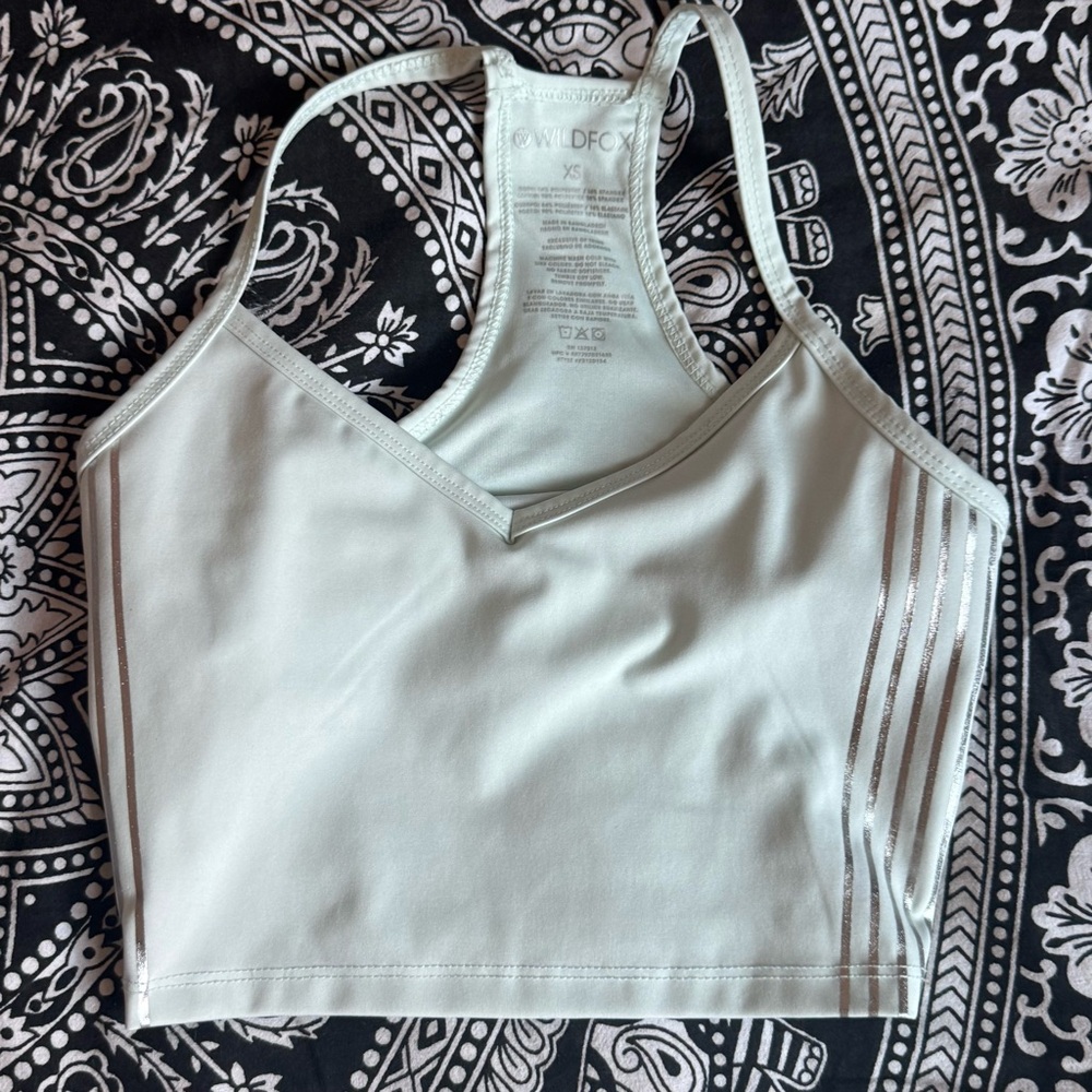 Wildfox Active Racerback Sports Bra Top XS Light Green